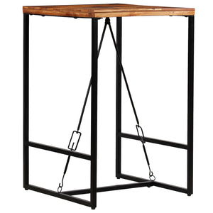 vidaXL Bar Table Solid Reclaimed Wood 70x70x106 cm