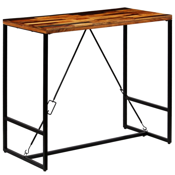 vidaXL Solid Reclaimed Wood Bar Table 120x60x106 cm