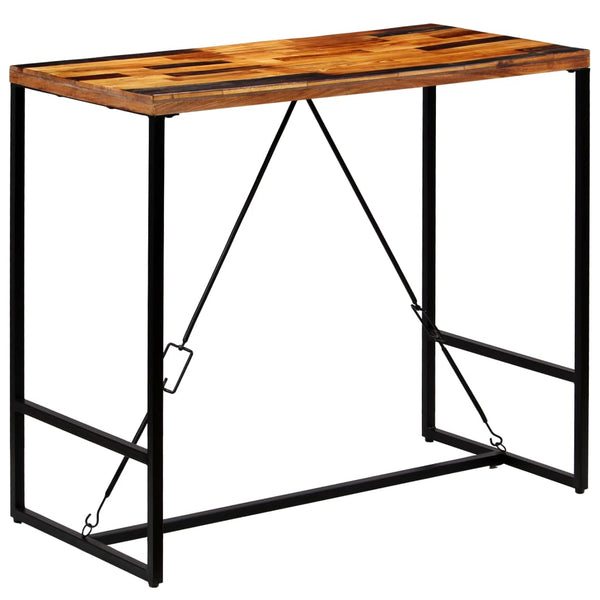vidaXL Solid Reclaimed Wood Bar Table 120x60x106 cm