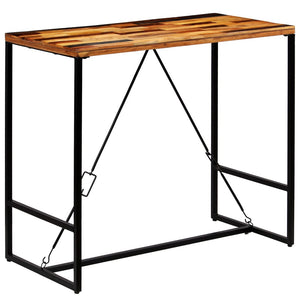 vidaXL Solid Reclaimed Wood Bar Table 120x60x106 cm