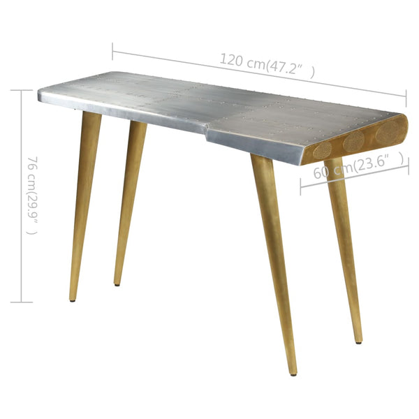 vidaXL Aviator-Style Desk 120x60x76 cm