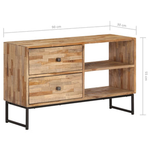 vidaXL TV Cabinet Recycled Teak 90x30x55 cm