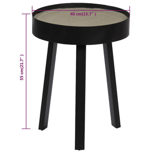 vidaXL Coffee Table with Concrete Top 40x55 cm