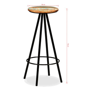 vidaXL 3-Piece Bar Set Solid Acacia and Reclaimed Wood