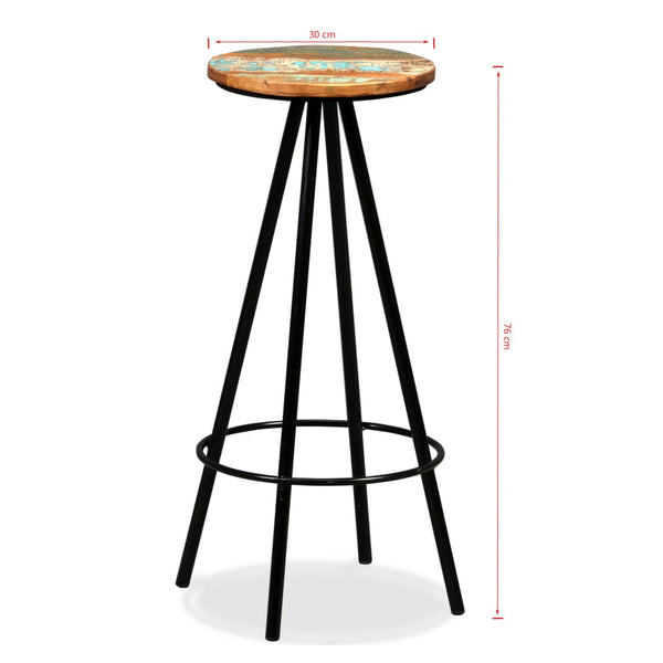 vidaXL 3-Piece Bar Set Solid Acacia and Reclaimed Wood