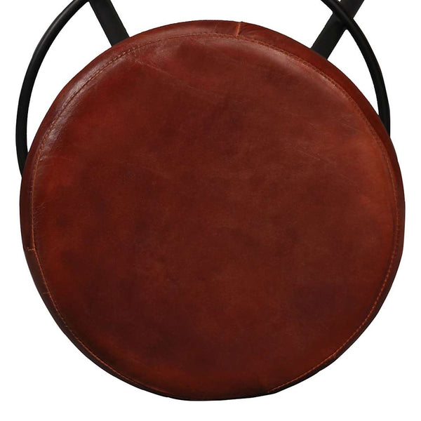 vidaXL 5-piece Bar Set Solid Acacia Wood and Real Leather