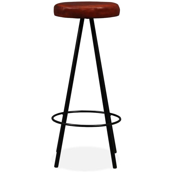 vidaXL 5-piece Bar Set Solid Acacia Wood and Real Leather