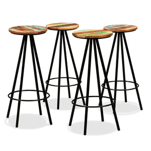 vidaXL 5-piece Solid Reclaimed Wood Bar Set