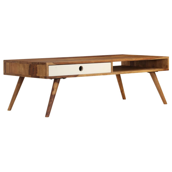vidaXL Coffee Table 110x50x35 cm Solid Acacia Wood