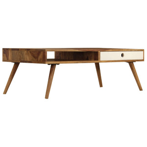 vidaXL Coffee Table 110x50x35 cm Solid Acacia Wood