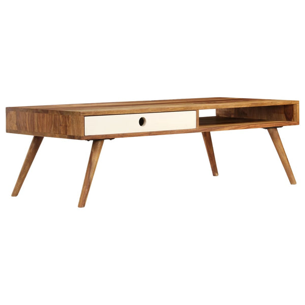 vidaXL Coffee Table 110x50x35 cm Solid Acacia Wood
