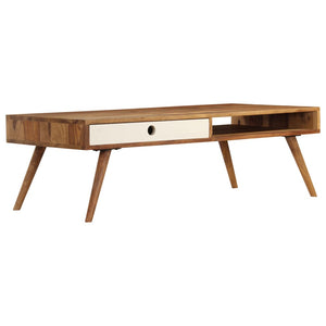 vidaXL Coffee Table 110x50x35 cm Solid Acacia Wood