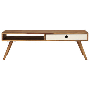 vidaXL Coffee Table 110x50x35 cm Solid Acacia Wood
