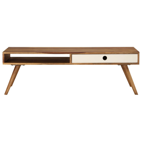 vidaXL Coffee Table 110x50x35 cm Solid Acacia Wood