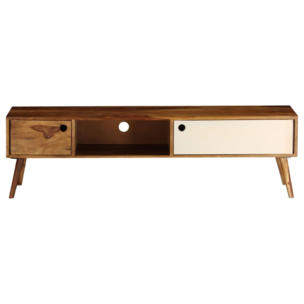 vidaXL TV Cabinet 140x30x40 cm Solid Acacia Wood