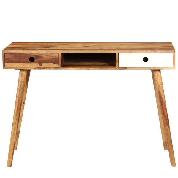 vidaXL Desk 110 x 55 x 76 cm Solid Acacia Wood
