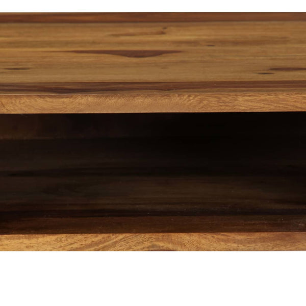 vidaXL Desk 110 x 55 x 76 cm Solid Acacia Wood