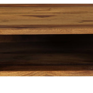 vidaXL Desk 110 x 55 x 76 cm Solid Acacia Wood