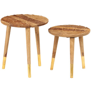 vidaXL Coffee Tables 2 pcs. Solid Wood