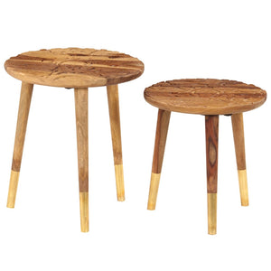 vidaXL Coffee Tables 2 pcs. Solid Wood