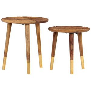 vidaXL Coffee Tables 2 pcs. Solid Wood