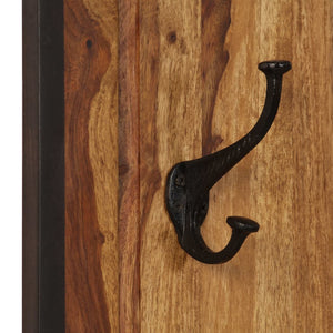 vidaXL Wall-mounted Coat Racks 2 pcs. Solid Acacia Wood