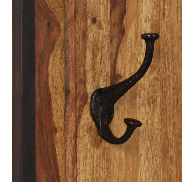 vidaXL Wall-mounted Coat Racks 2 pcs. Solid Acacia Wood