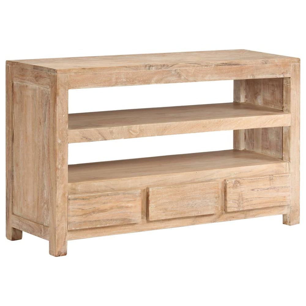 vidaXL TV Cabinet Solid Acacia Wood 90x30x55 cm Light Brown