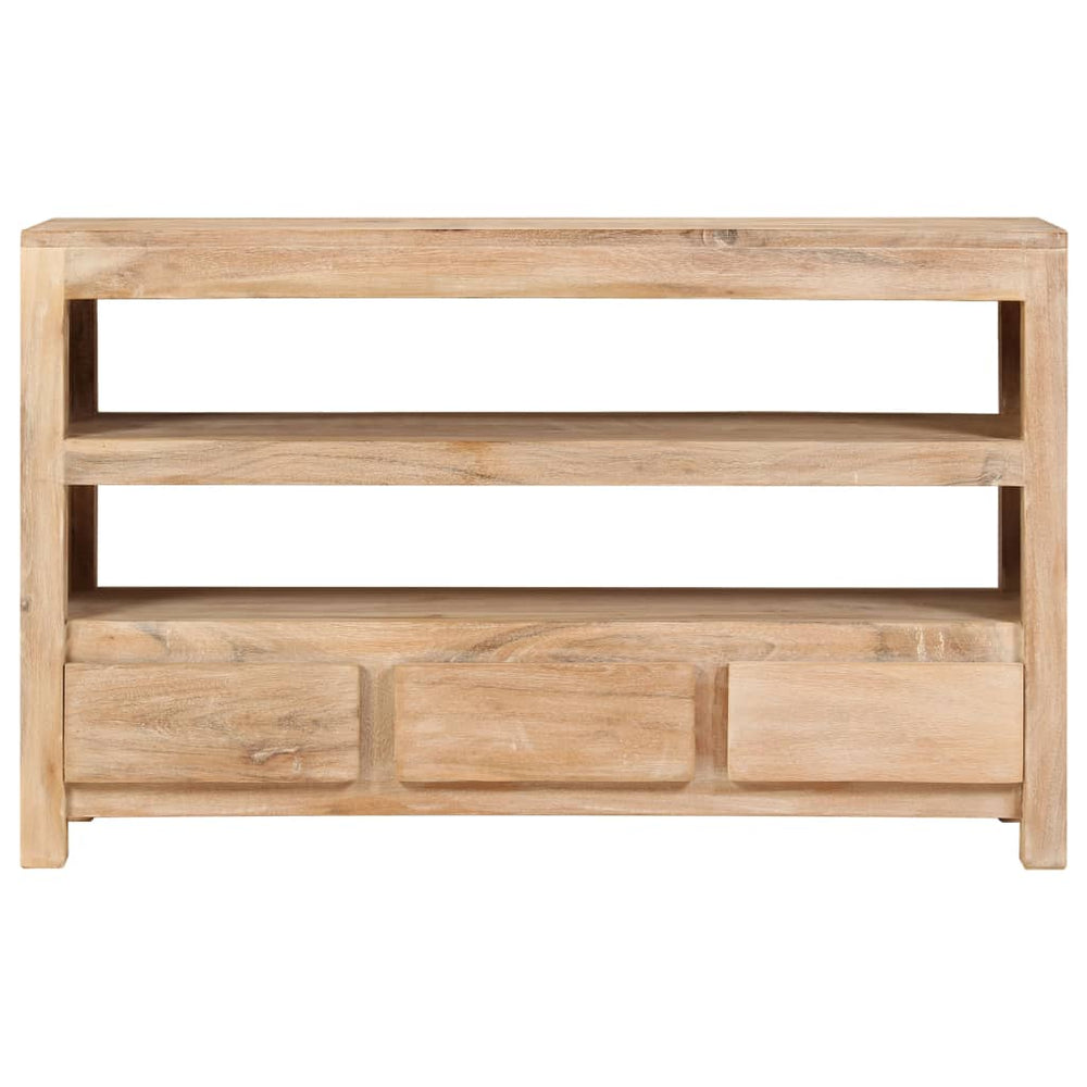 vidaXL TV Cabinet Solid Acacia Wood 90x30x55 cm Light Brown
