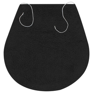 vidaXL 3-Piece Fabric Bath Mat Set Anthracite