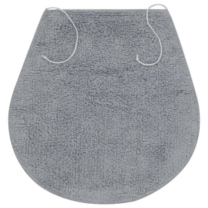 vidaXL Bath Mat Set 3-piece Fabric Grey