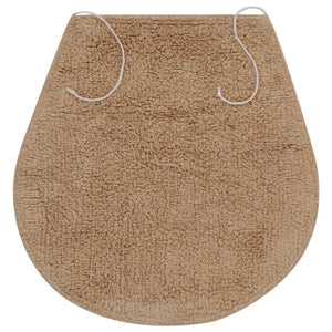 vidaXL Bath Mat Set 3-piece Fabric Beige