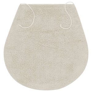vidaXL 3-Piece Fabric Bath Mat Set White