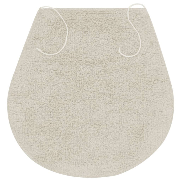 vidaXL 3-Piece Fabric Bath Mat Set White