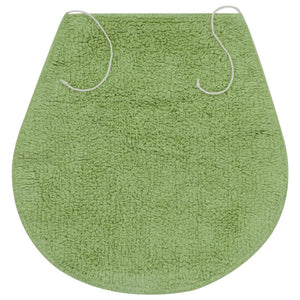 vidaXL 3-piece Bath Mat Set Fabric Green