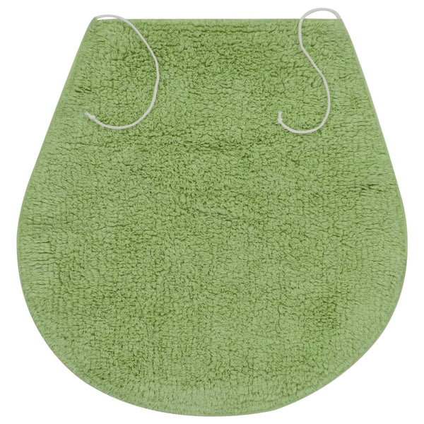 vidaXL 3-piece Bath Mat Set Fabric Green