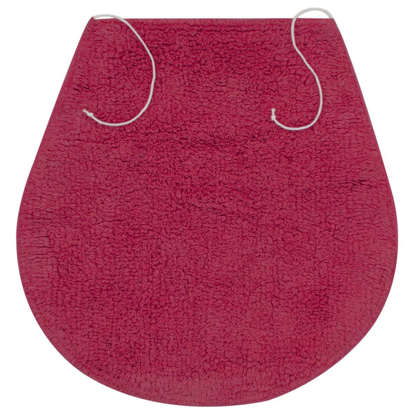 vidaXL 3-Piece Fabric Bath Mat Set Fuchsia