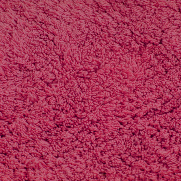vidaXL 3-Piece Fabric Bath Mat Set Fuchsia