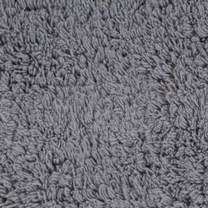 vidaXL 2-Piece Fabric Bath Mat Set Grey