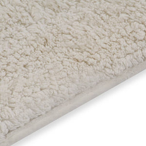 vidaXL 2-piece Bath Mat Set Fabric White