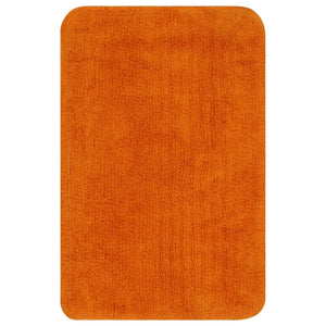 vidaXL Bath Mat Set 2-piece Fabric Orange