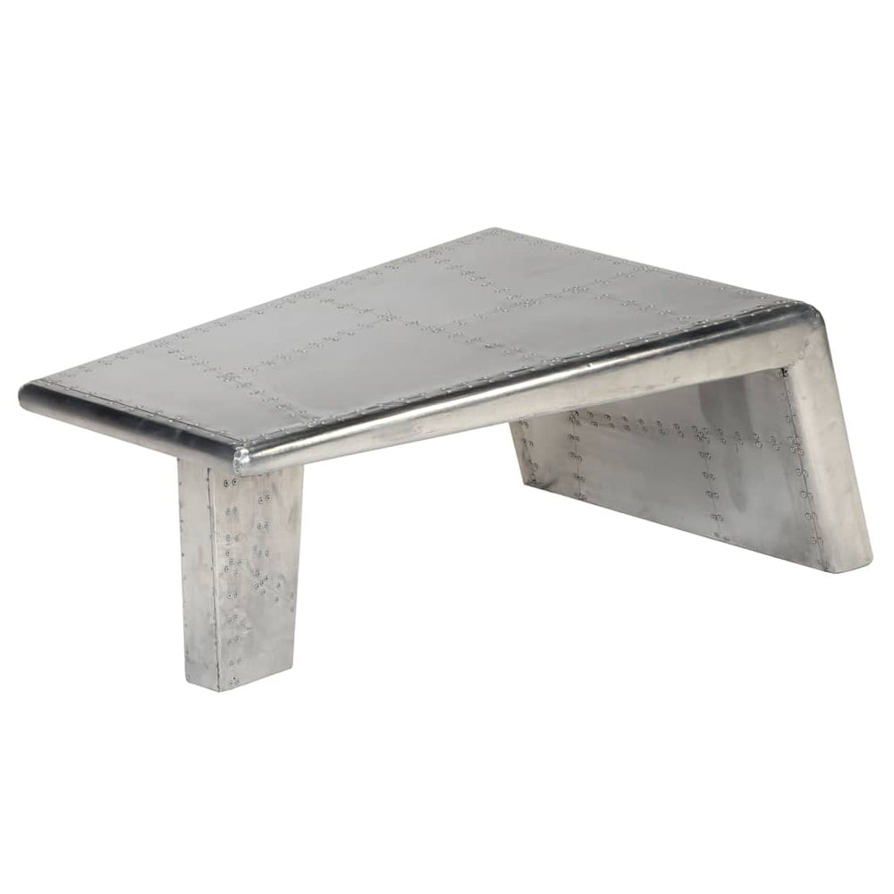 vidaXL Aviator Coffee Table Aluminium Vintage Aircraft Style