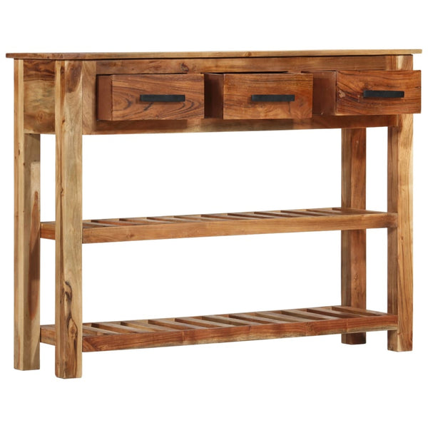 vidaXL Sideboard with 3 Drawers 110x30x80 cm Solid Wood