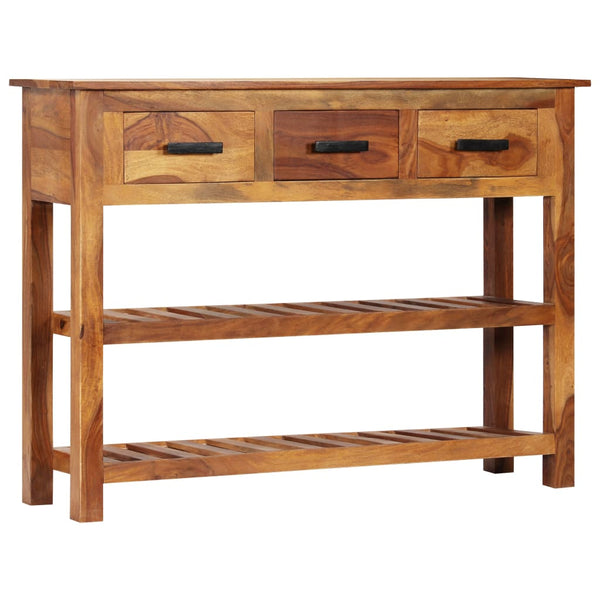 vidaXL Sideboard with 3 Drawers 110x30x80 cm Solid Wood