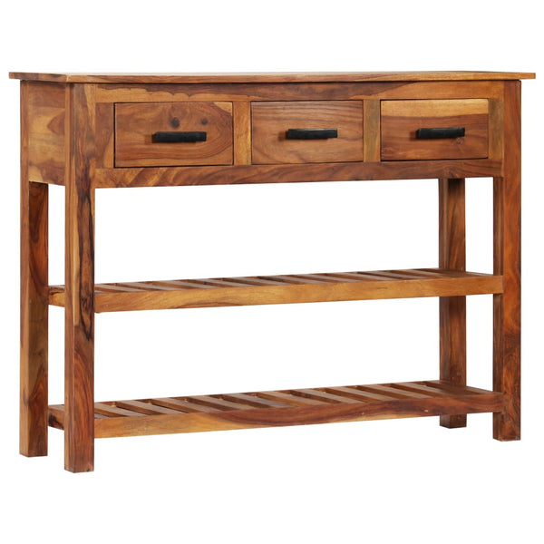 vidaXL Sideboard with 3 Drawers 110x30x80 cm Solid Wood