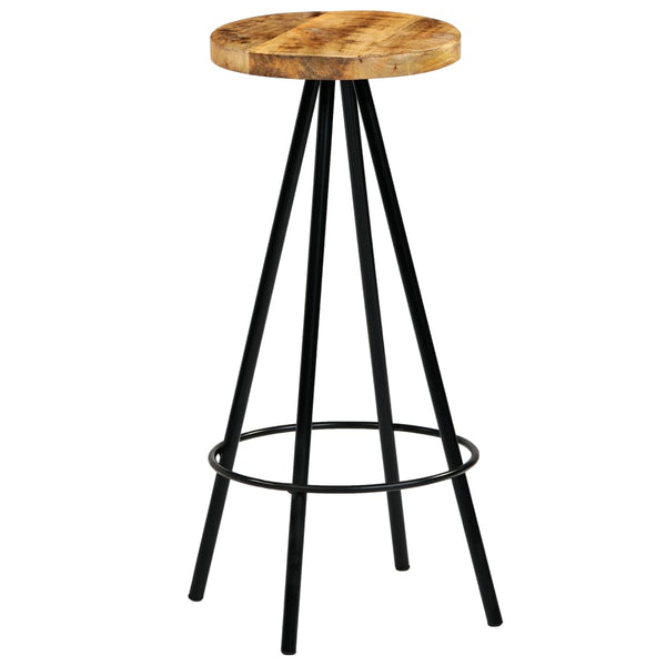 vidaXL Bar Stools 2 pcs. Solid Mango Wood