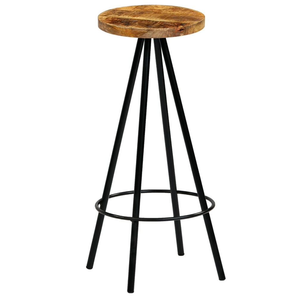 vidaXL Bar Stools 4 pcs Solid Mango Wood