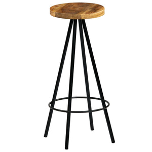 vidaXL Bar Stools 4 pcs Solid Mango Wood