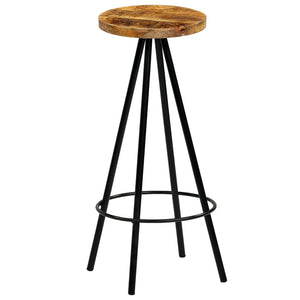 vidaXL Bar Stools 4 pcs Solid Mango Wood