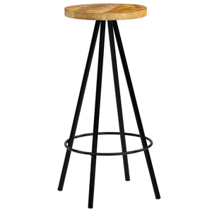 vidaXL Bar Stools 4 pcs Solid Mango Wood